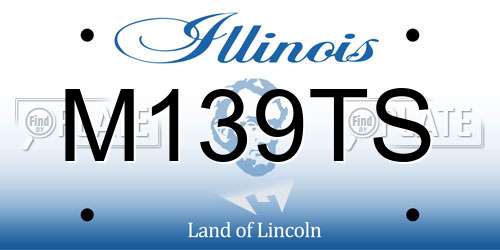 M139TS Illinois License Plate