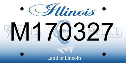 M170327 Illinois License Plate