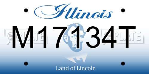 M17134T Illinois License Plate