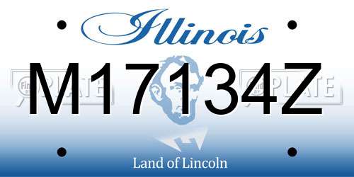 M17134Z Illinois License Plate