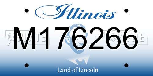 M176266 Illinois License Plate