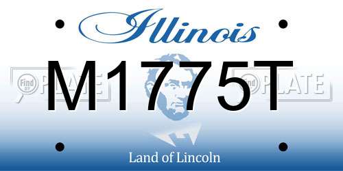 M1775T Illinois License Plate