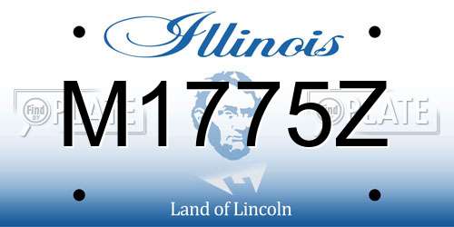 M1775Z Illinois License Plate