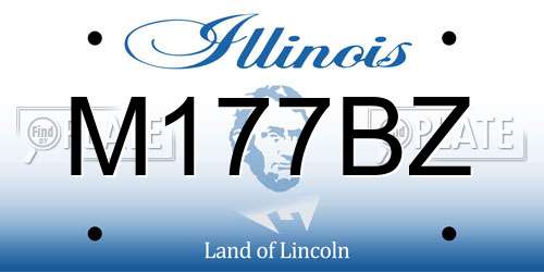 M177BZ Illinois License Plate