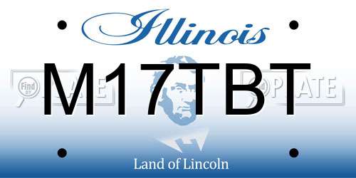 M17TBT Illinois License Plate