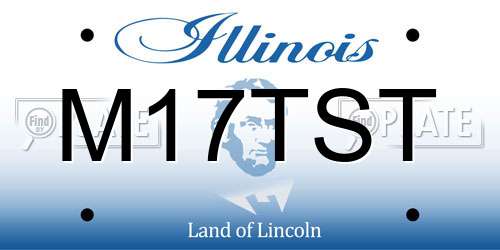 M17TST Illinois License Plate