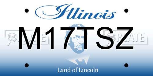 M17TSZ Illinois License Plate