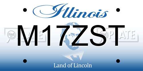 M17ZST Illinois License Plate