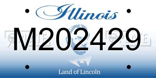 M202429 Illinois License Plate