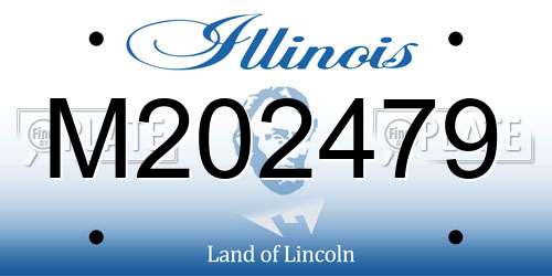 M202479 Illinois License Plate