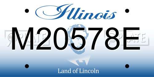 M20578E Illinois License Plate