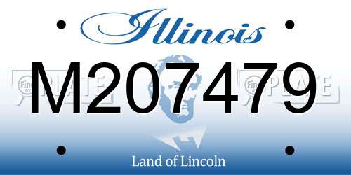 M207479 Illinois License Plate