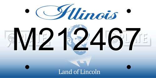 M212467 Illinois License Plate