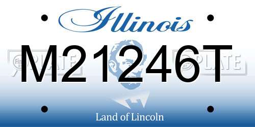 M21246T Illinois License Plate