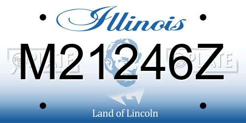 M21246Z Illinois License Plate