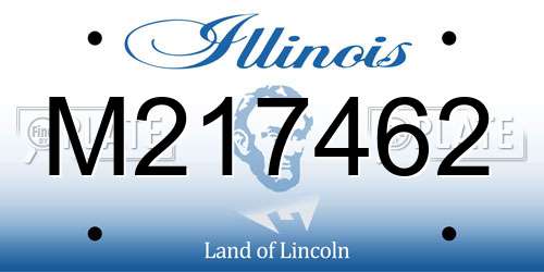 M217462 Illinois License Plate