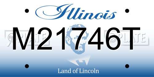 M21746T Illinois License Plate