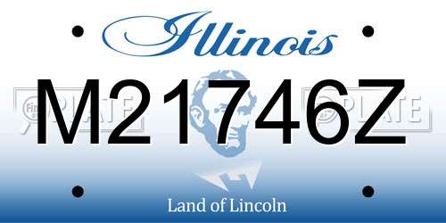 M21746Z Illinois License Plate