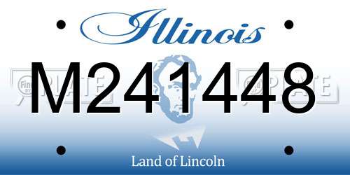 M241448 Illinois License Plate