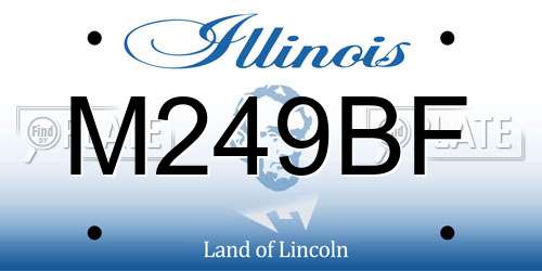 M249BF Illinois License Plate
