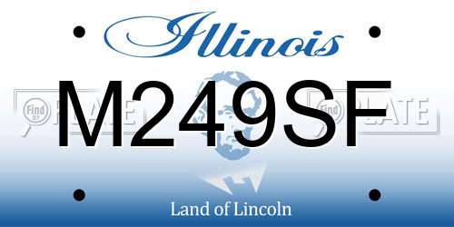 M249SF Illinois License Plate