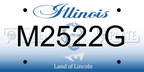 M2522G Illinois License Plate
