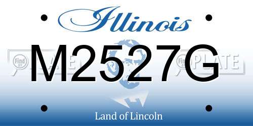 M2527G Illinois License Plate