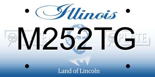 M252TG Illinois License Plate
