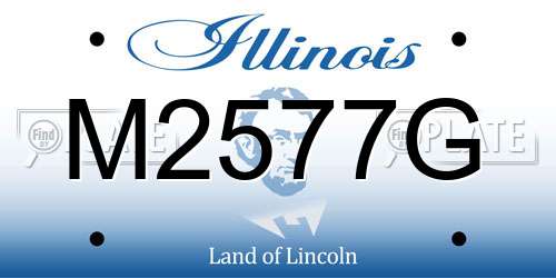M2577G Illinois License Plate