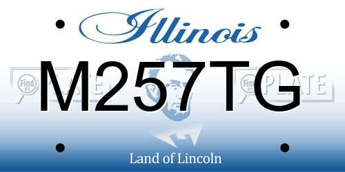 M257TG Illinois License Plate