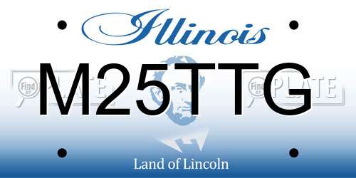 M25TTG Illinois License Plate