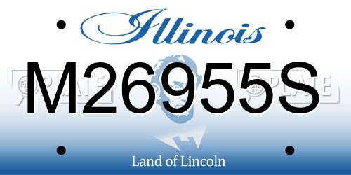 M26955S Illinois License Plate