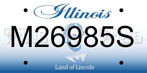 M26985S Illinois License Plate