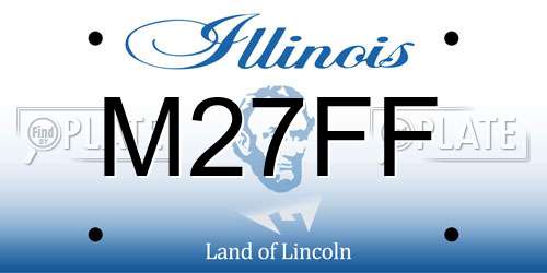 M27FF Illinois License Plate