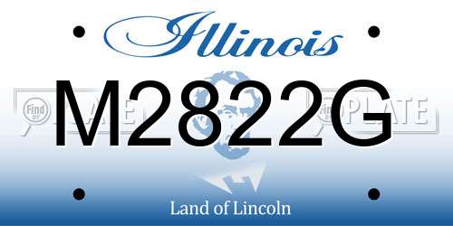 M2822G Illinois License Plate