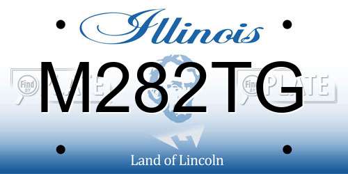 M282TG Illinois License Plate