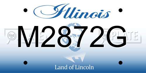 M2872G Illinois License Plate