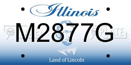 M2877G Illinois License Plate