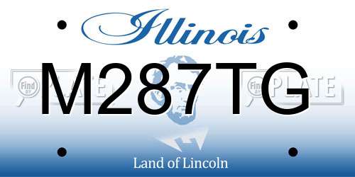 M287TG Illinois License Plate