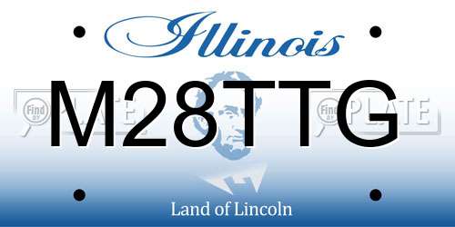 M28TTG Illinois License Plate