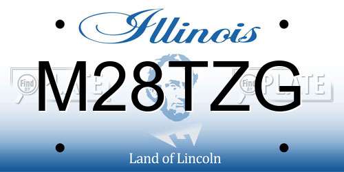 M28TZG Illinois License Plate
