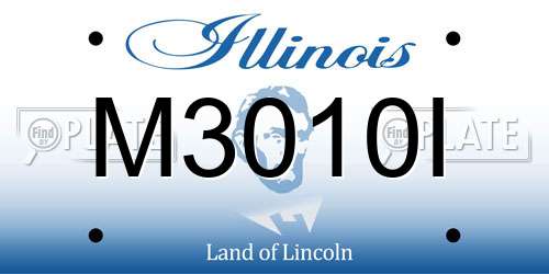 M3010I Illinois License Plate