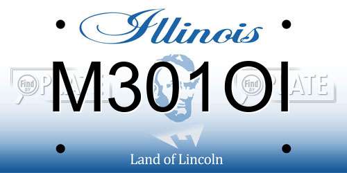 M301OI Illinois License Plate