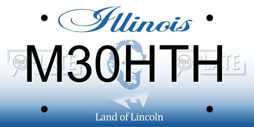 M30HTH Illinois License Plate