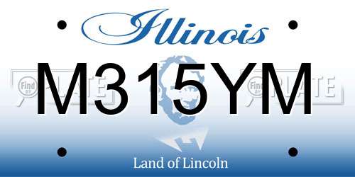 M315YM Illinois License Plate