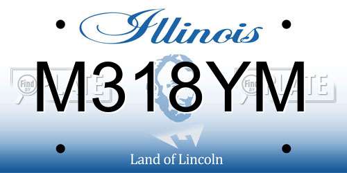 M318YM Illinois License Plate