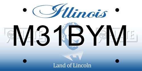M31BYM Illinois License Plate