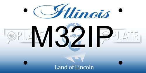 M32IP Illinois License Plate