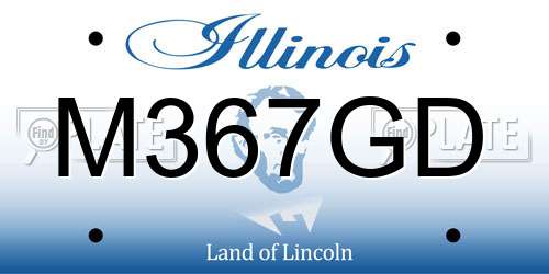 M367GD Illinois License Plate