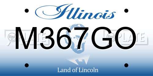 M367GO Illinois License Plate